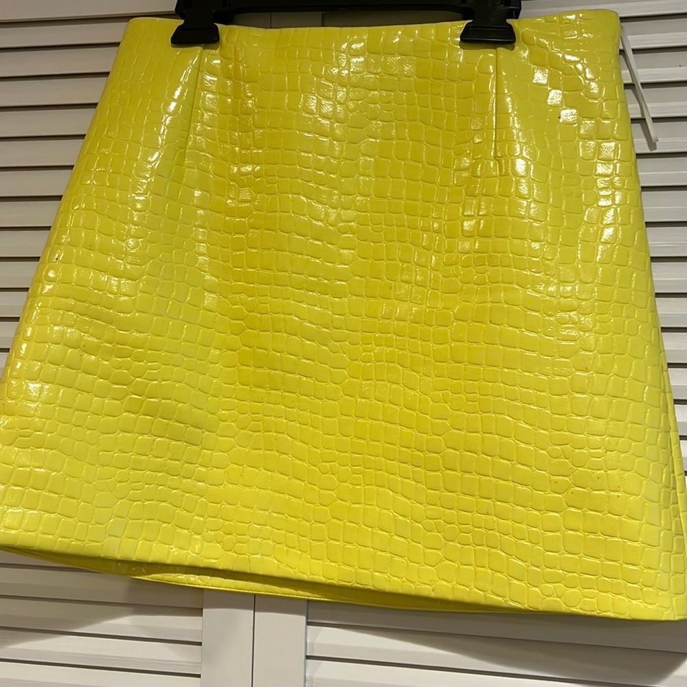 Tibi crock embossed mini skirt